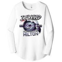 I Survived Hurricane Milton 2024 Women's Perfect Tri Tunic Long Sleeve Shirt