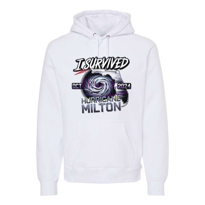 I Survived Hurricane Milton 2024 Premium Hoodie