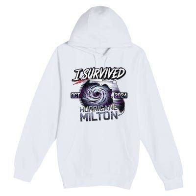 I Survived Hurricane Milton 2024 Premium Pullover Hoodie