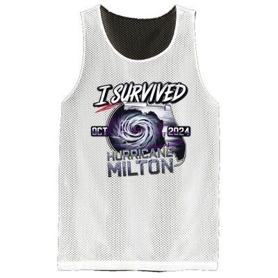 I Survived Hurricane Milton 2024 Mesh Reversible Basketball Jersey Tank