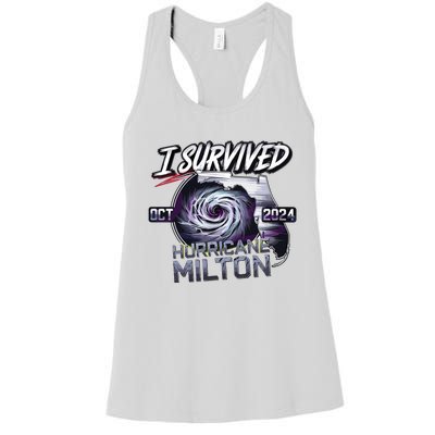 I Survived Hurricane Milton 2024 Women's Racerback Tank