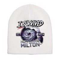 I Survived Hurricane Milton 2024 Short Acrylic Beanie