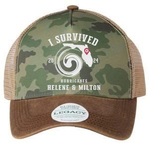 I Survived Hurricane Milton 2024 Legacy Tie Dye Trucker Hat