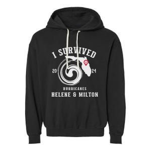 I Survived Hurricane Milton 2024 Garment-Dyed Fleece Hoodie