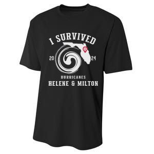 I Survived Hurricane Milton 2024 Performance Sprint T-Shirt