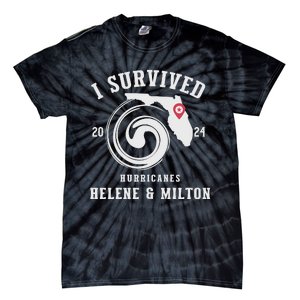 I Survived Hurricane Milton 2024 Tie-Dye T-Shirt