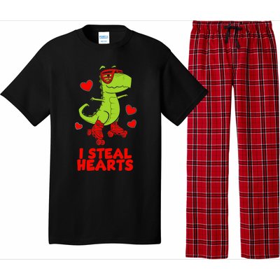 I Steal Hearts Dinosaur Valentines Day Pajama Set