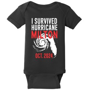 I Survived Hurricane Milton 2024 Baby Bodysuit