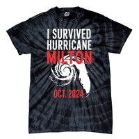 I Survived Hurricane Milton 2024 Tie-Dye T-Shirt