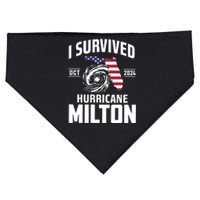 I Survived Hurricane Milton 2024 USA-Made Doggie Bandana