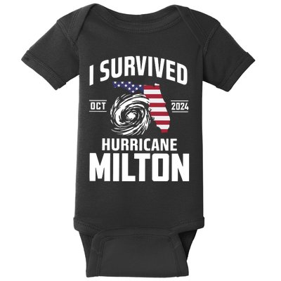 I Survived Hurricane Milton 2024 Baby Bodysuit