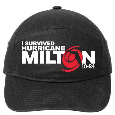 I Survived Hurricane Milton October 2024 7-Panel Snapback Hat