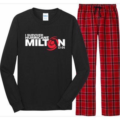 I Survived Hurricane Milton October 2024 Long Sleeve Pajama Set