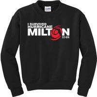 I Survived Hurricane Milton October 2024 Kids Sweatshirt