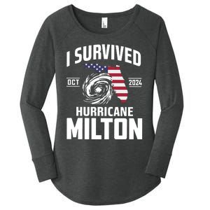 I Survived Hurricane Milton Women's Perfect Tri Tunic Long Sleeve Shirt