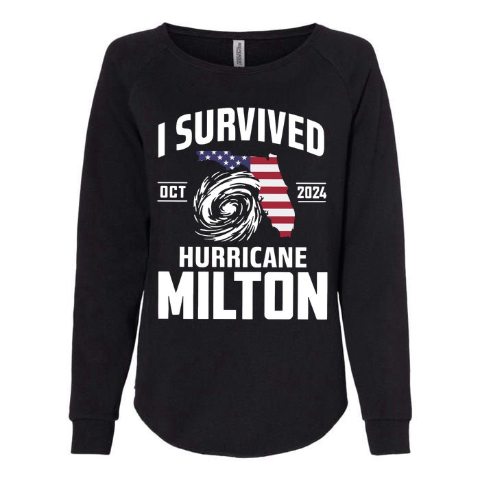 I Survived Hurricane Milton Womens California Wash Sweatshirt