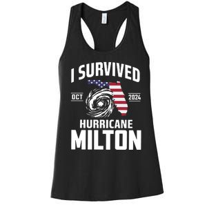 I Survived Hurricane Milton Women's Racerback Tank