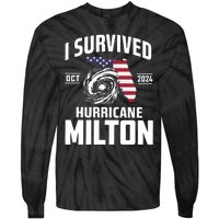 I Survived Hurricane Milton Tie-Dye Long Sleeve Shirt