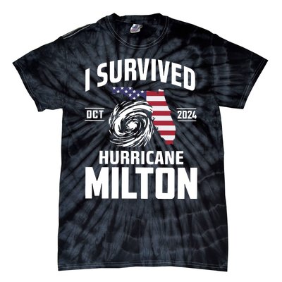 I Survived Hurricane Milton Tie-Dye T-Shirt