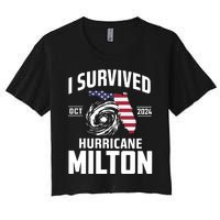 I Survived Hurricane Milton Women's Crop Top Tee