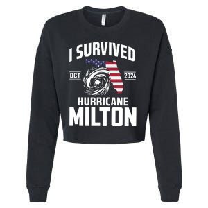 I Survived Hurricane Milton Cropped Pullover Crew