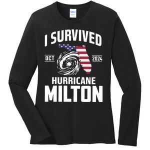 I Survived Hurricane Milton Ladies Long Sleeve Shirt