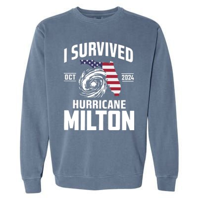 I Survived Hurricane Milton Garment-Dyed Sweatshirt