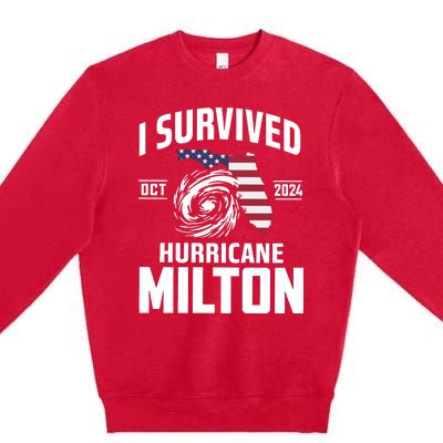 I Survived Hurricane Milton Premium Crewneck Sweatshirt