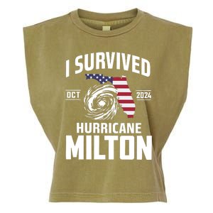 I Survived Hurricane Milton Garment-Dyed Women's Muscle Tee