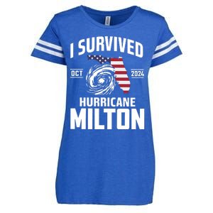 I Survived Hurricane Milton Enza Ladies Jersey Football T-Shirt