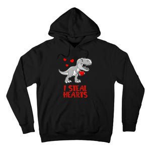 I Steal Hearts Dinosaur Valentines Day Tall Hoodie