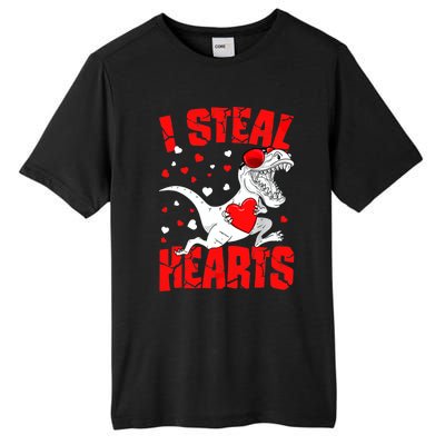 I Steal Hearts Trex Dino Baby Boy Valentines Day Gifts Tall Fusion ChromaSoft Performance T-Shirt