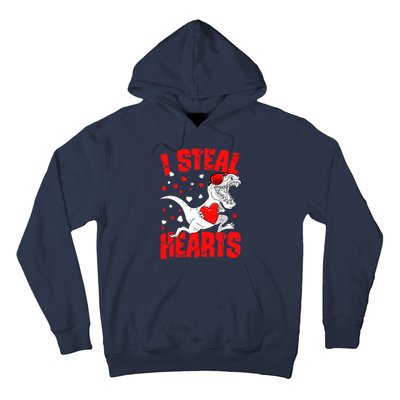 I Steal Hearts Trex Dino Baby Boy Valentines Day Gifts Hoodie