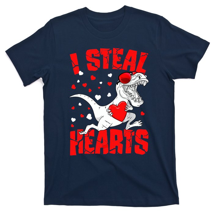 I Steal Hearts Trex Dino Baby Boy Valentines Day Gifts T-Shirt