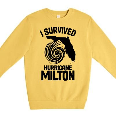 I Survived Hurricane Milton Florida Strong Premium Crewneck Sweatshirt