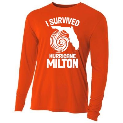 I Survived Hurricane Milton Florida Strong Cooling Performance Long Sleeve Crew