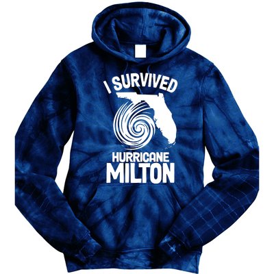 I Survived Hurricane Milton Florida Strong Tie Dye Hoodie