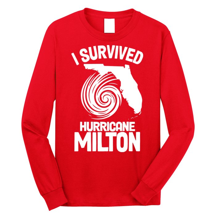 I Survived Hurricane Milton Florida Strong Long Sleeve Shirt