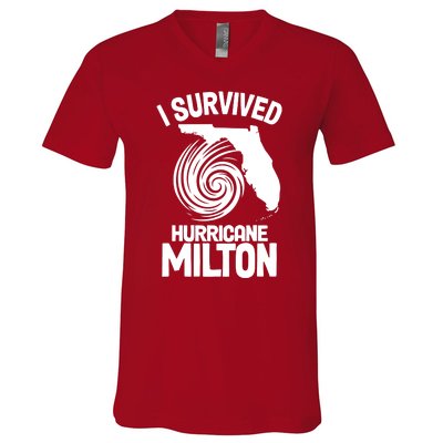 I Survived Hurricane Milton Florida Strong V-Neck T-Shirt