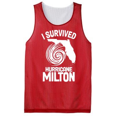 I Survived Hurricane Milton Florida Strong Mesh Reversible Basketball Jersey Tank