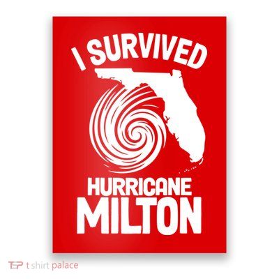 I Survived Hurricane Milton Florida Strong Poster