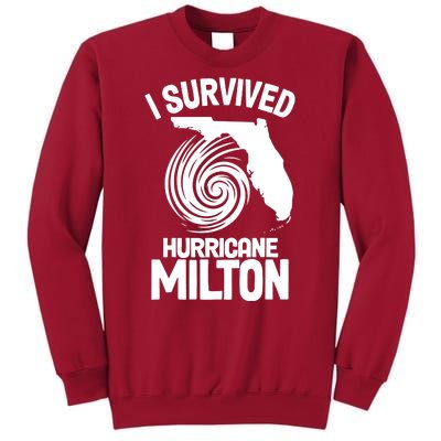 I Survived Hurricane Milton Florida Strong Tall Sweatshirt