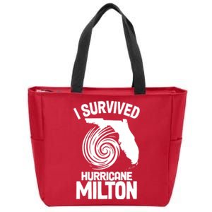 I Survived Hurricane Milton Florida Strong Zip Tote Bag