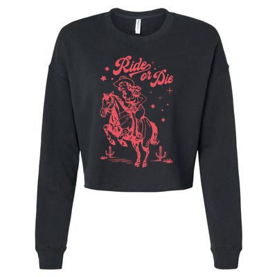 I Should Have Been A Cowgirl Player Bull Riding Cropped Pullover Crew