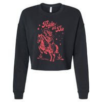 I Should Have Been A Cowgirl Player Bull Riding Cropped Pullover Crew