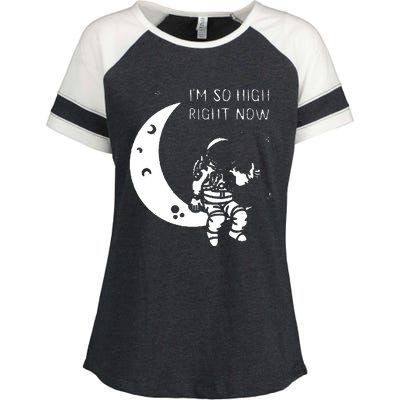 I'm So High Right Now Enza Ladies Jersey Colorblock Tee