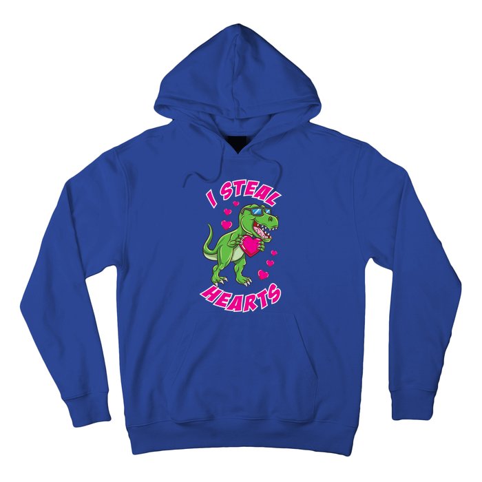 I Steal Hearts Dinosaur Valentines Day Gift Hoodie