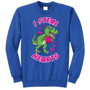 I Steal Hearts Dinosaur Valentines Day Gift Sweatshirt