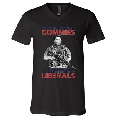 I Still Hate Commies Even After They Changed Their Name To Liberals V-Neck T-Shirt