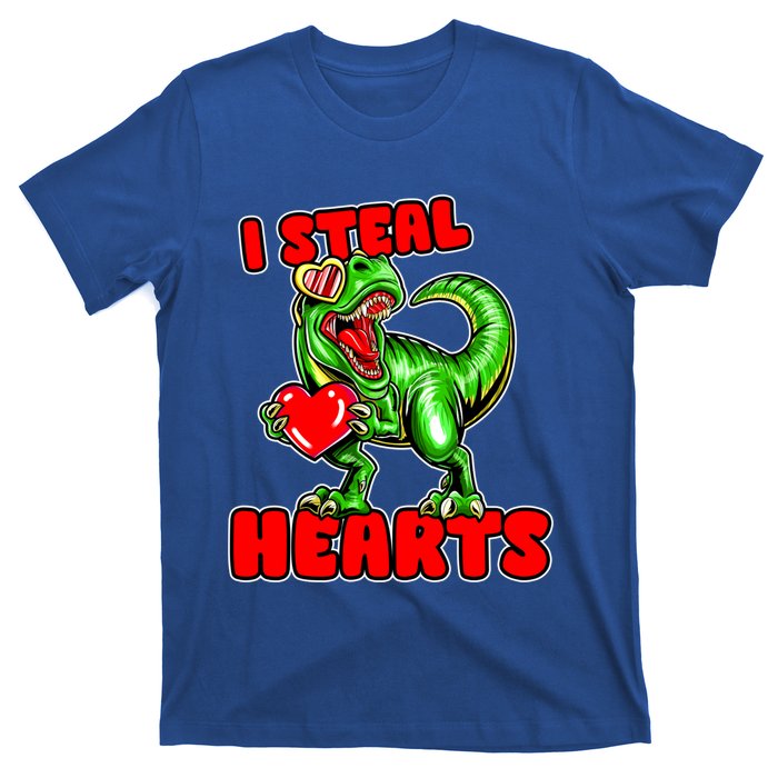 I Steal Hearts Dinosaur Valentines Day Meaningful Gift T-Shirt